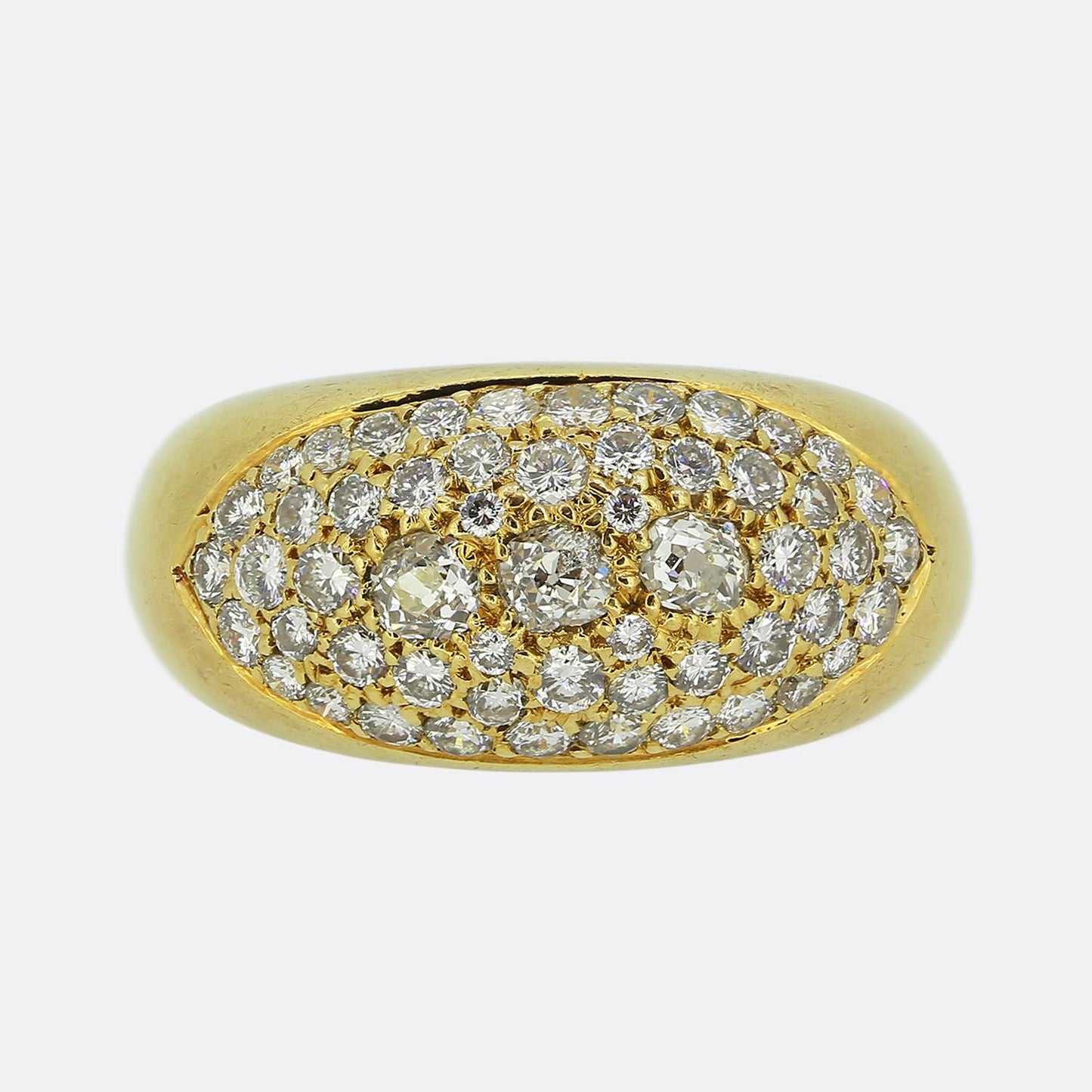 Vintage Pavé Diamond Set Ring