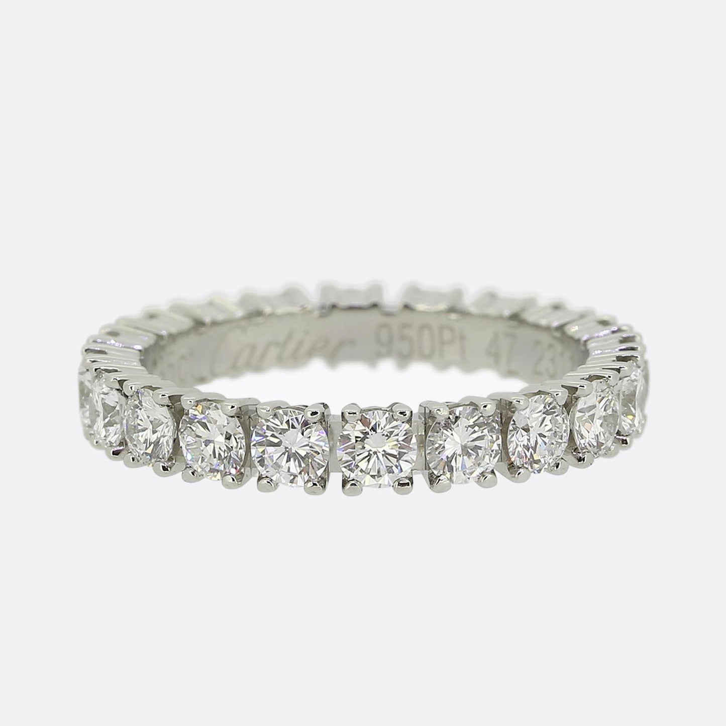 Cartier 1.35 Carat Diamond Eternity Ring Size H (47)