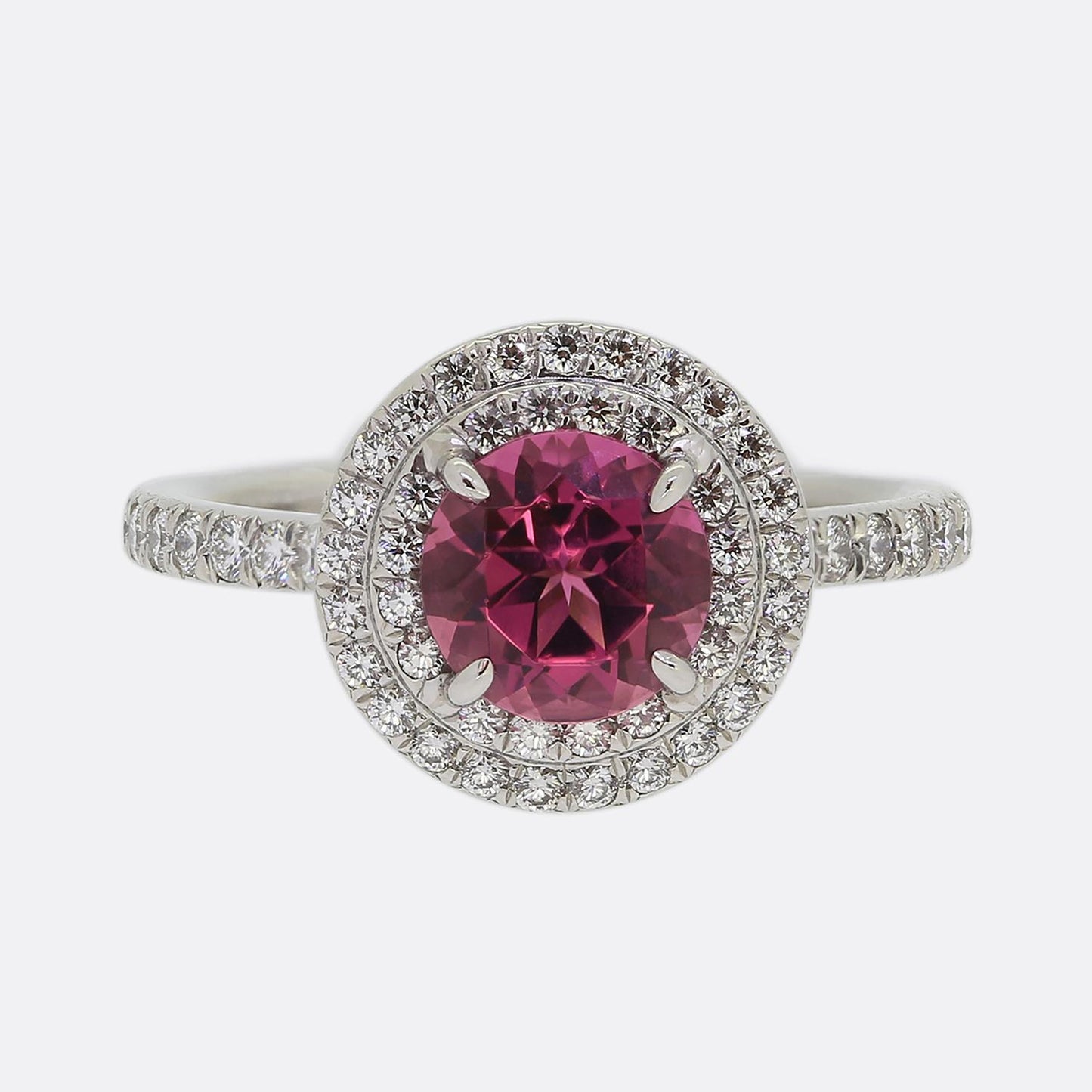 Tiffany & Co. Pink Tourmaline and Diamond Soleste Ring