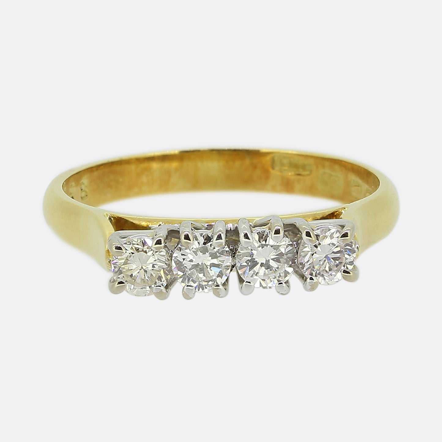 0.48 Carat Four-Stone Diamond Ring