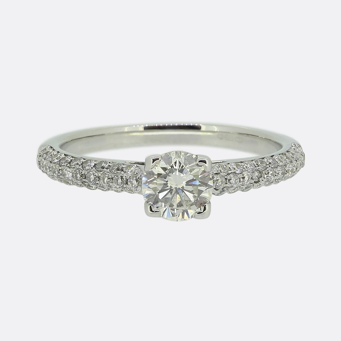 0.55 Carat Diamond Solitaire Engagement Ring