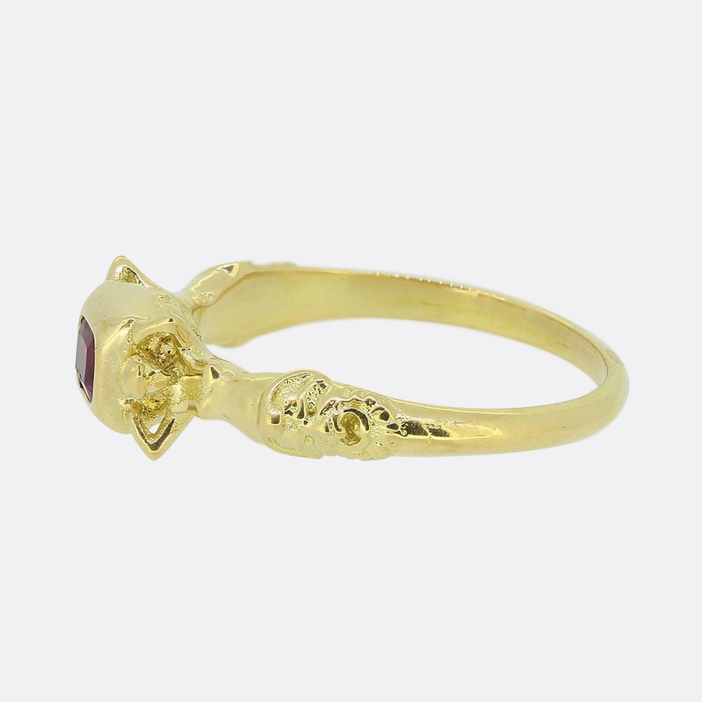 Renaissance Revival Burmese Ruby Ring