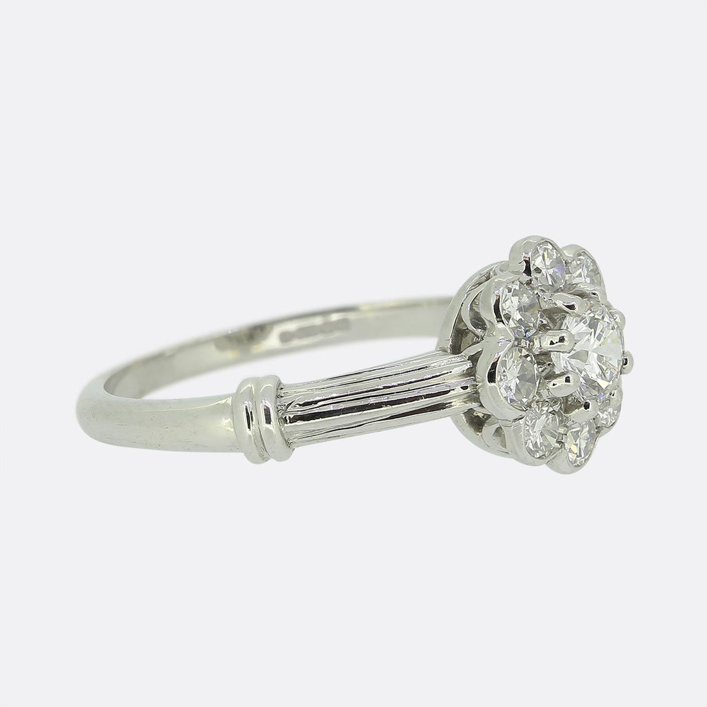 0.25 Carat Diamond Daisy Cluster Ring
