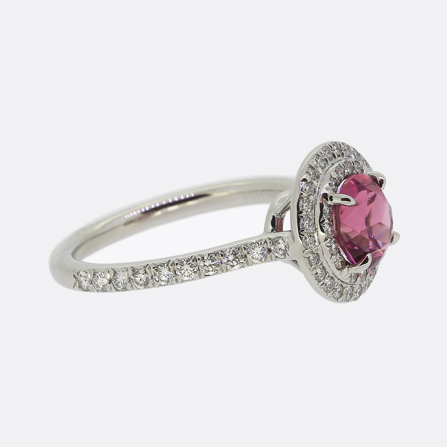 Tiffany & Co. Pink Tourmaline and Diamond Soleste Ring