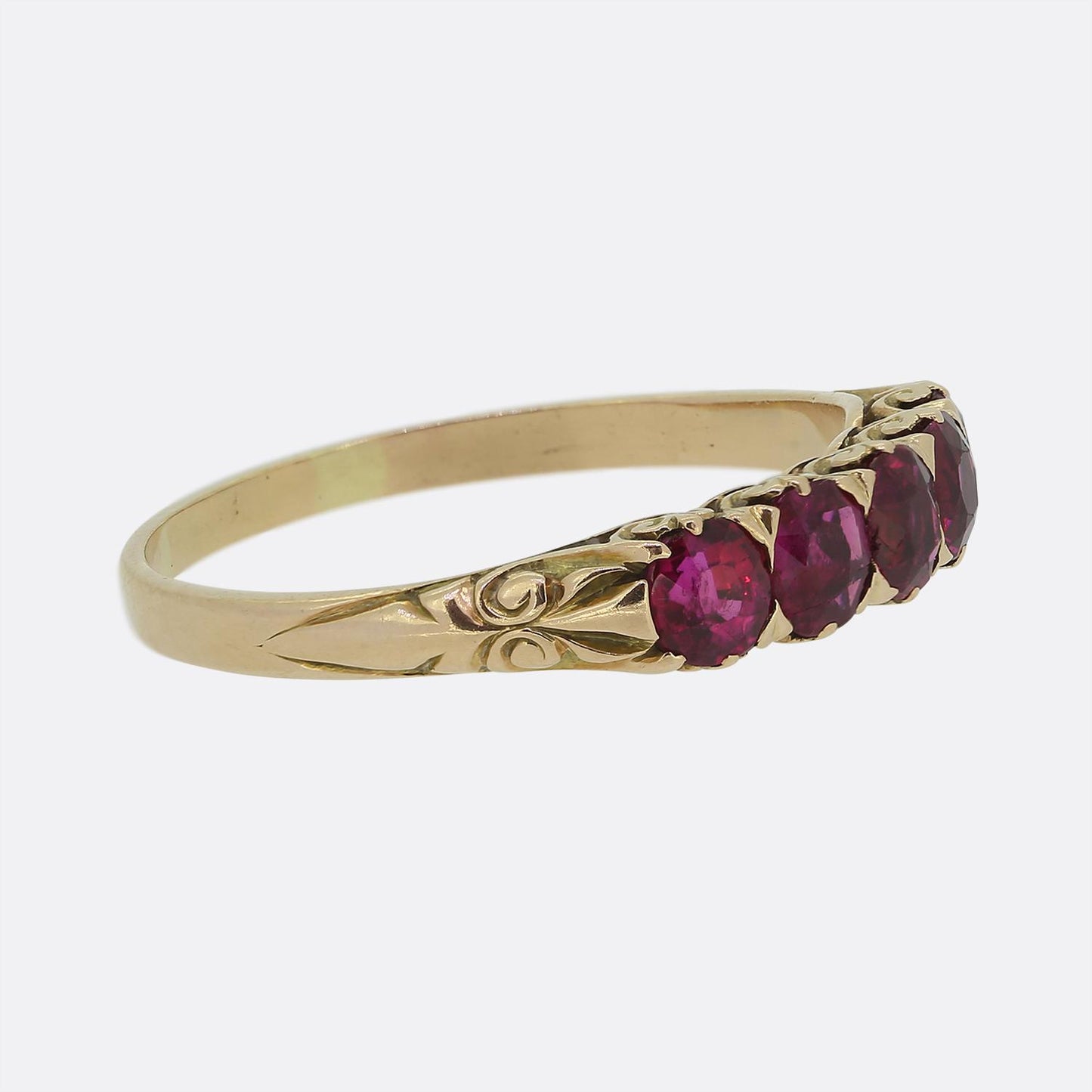 Victorian Five-Stone Ruby Ring