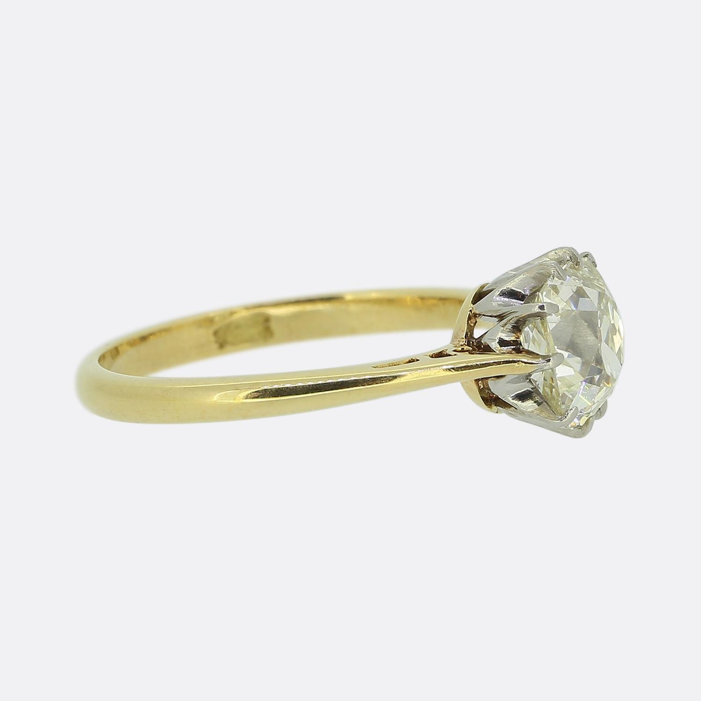 Antique 1.25 Carat Diamond Solitaire Ring