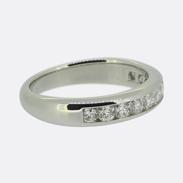 Tiffany & Co. 0.55 Carat Lucida Diamond Half-Eternity Ring