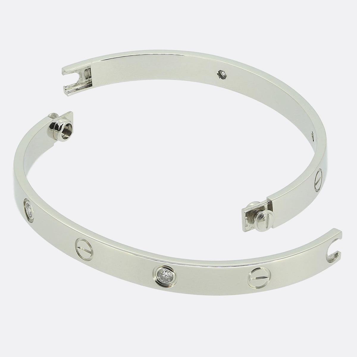 Cartier Four Diamond LOVE Bangle Size 19