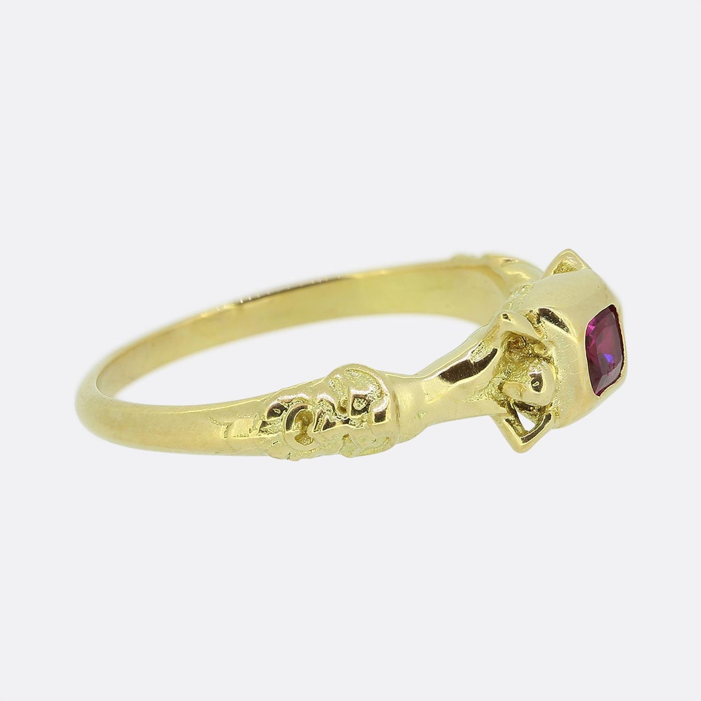 Renaissance Revival Burmese Ruby Ring