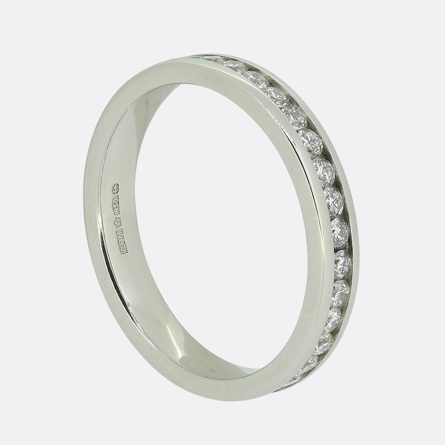 0.80 Carat Diamond Full Eternity Ring Size L 1/2