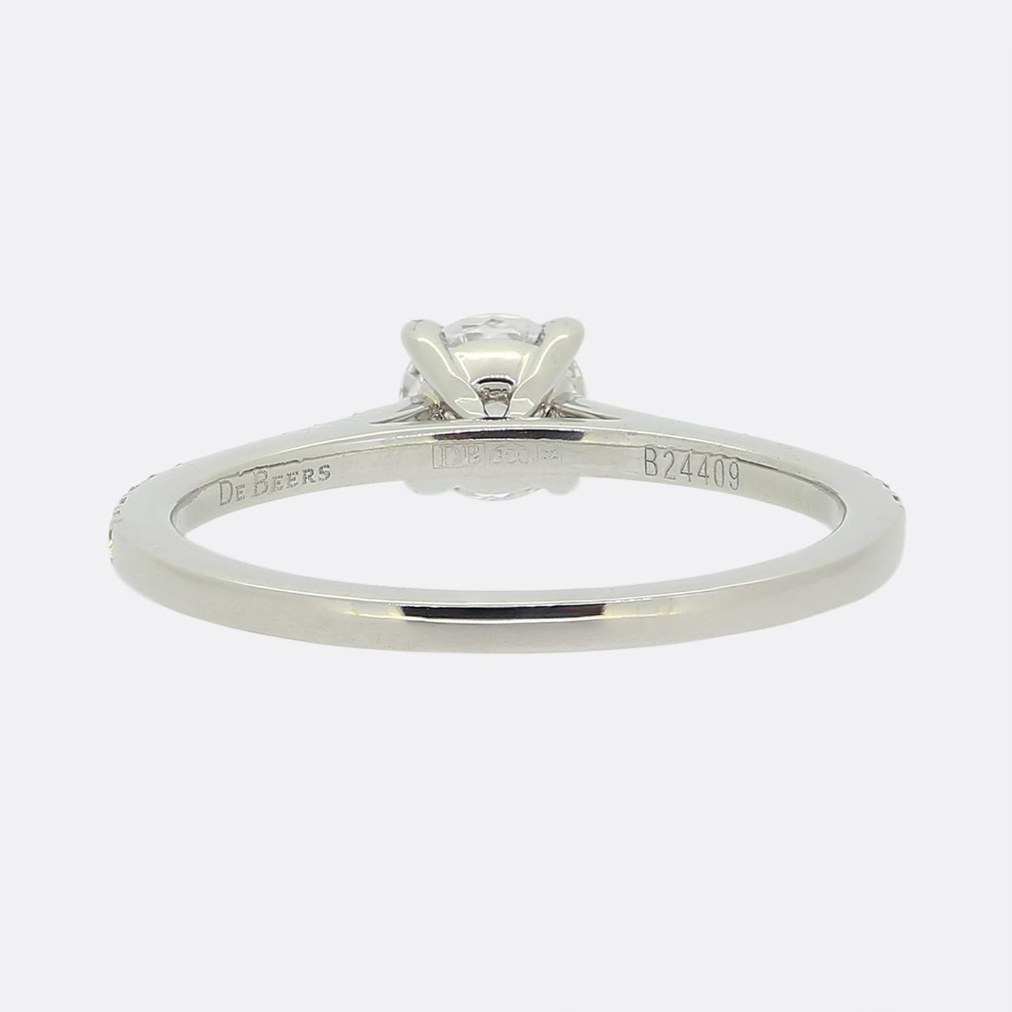 De Beers 0.35 Carat Diamond Solitaire Engagement Ring