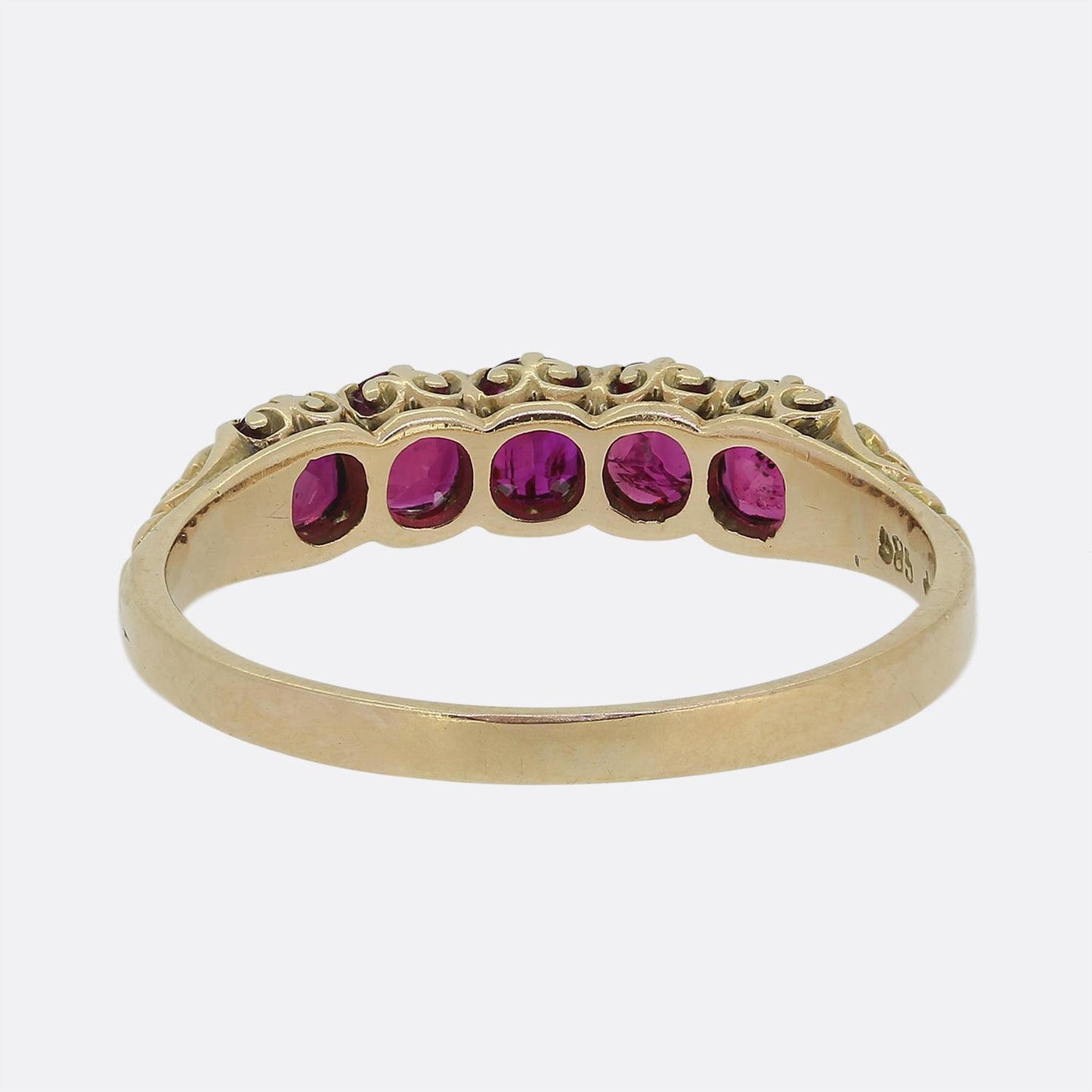 Victorian Five-Stone Ruby Ring