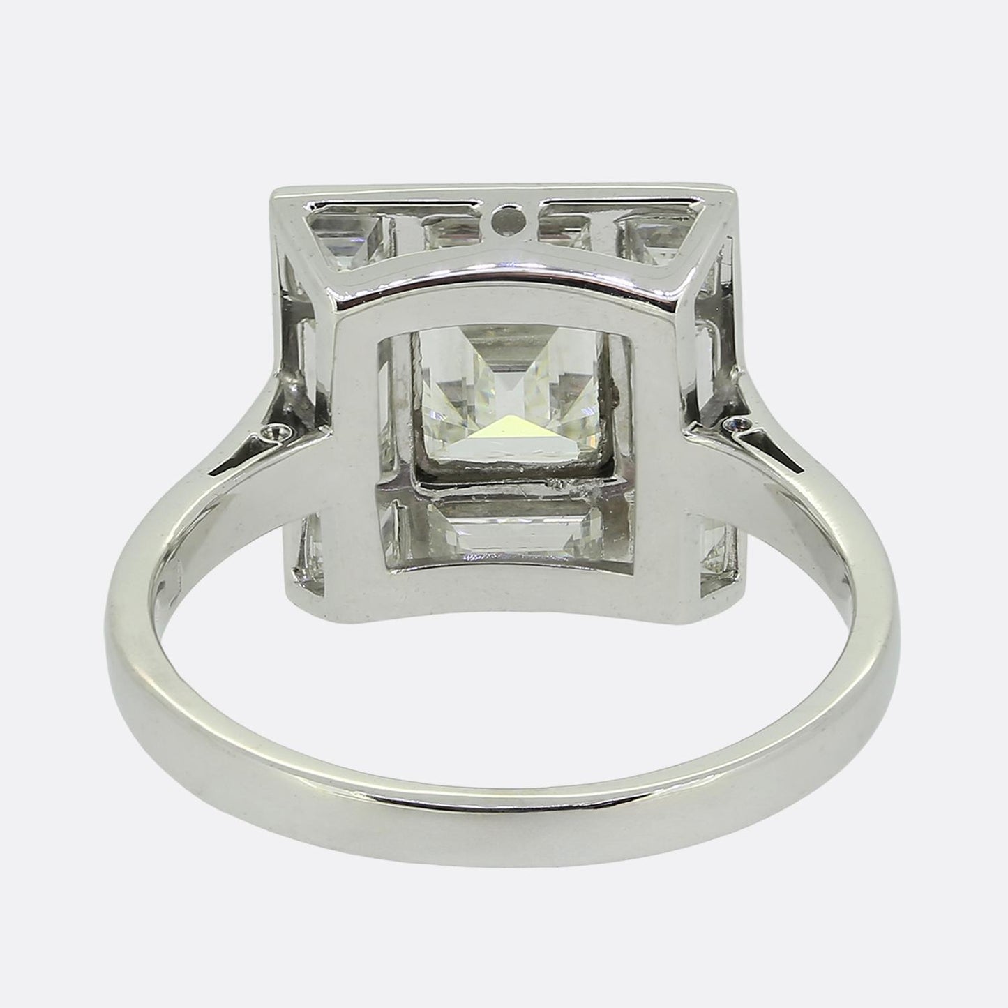 Art Deco 3.00 Carat Diamond Cluster Ring