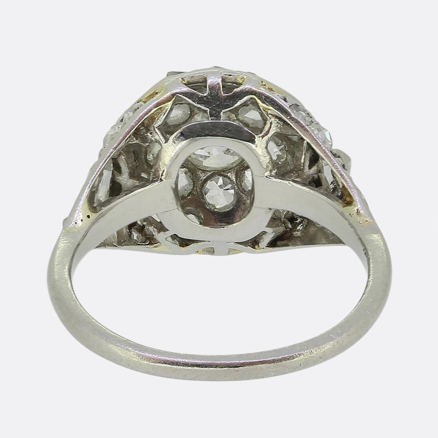 Vintage Old and Rose Cut Diamond Cluster Ring