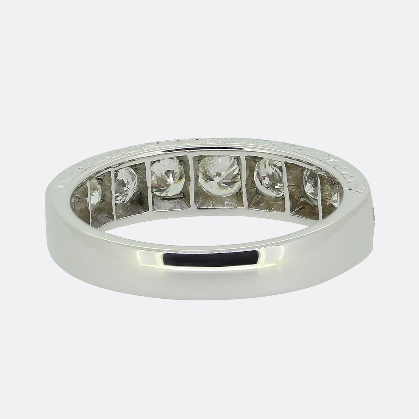 Vintage Half-Eternity Diamond Ring