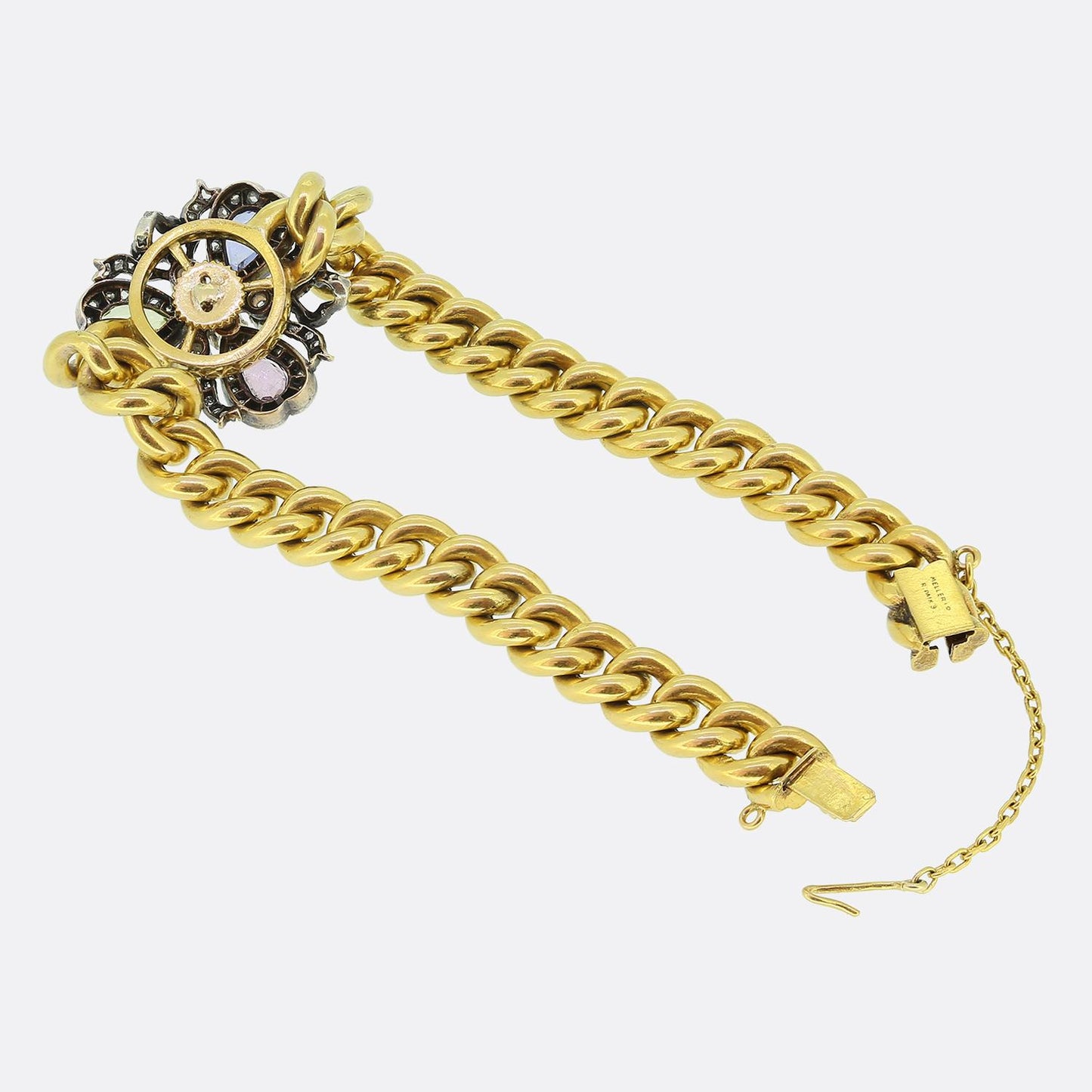 Mellerio dits Meller Antique Sapphire and Diamond Clover Bracelet