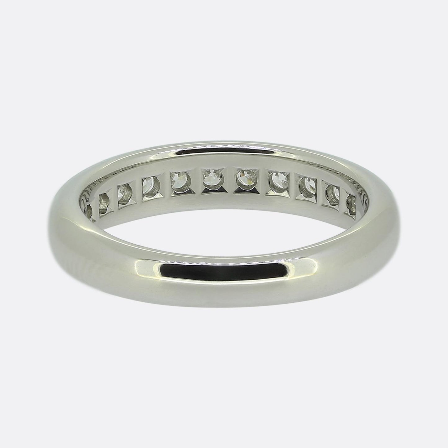 Tiffany & Co. 0.55 Carat Lucida Diamond Half-Eternity Ring