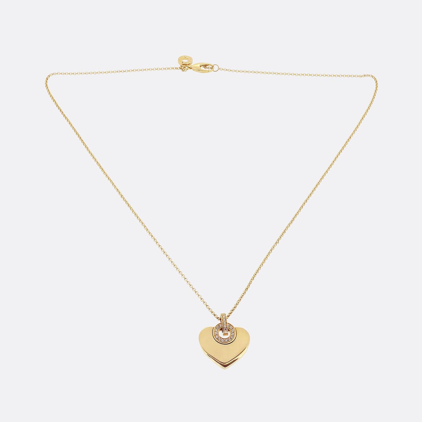 Bvlgari Cuore Diamond Heart Pendant Necklace