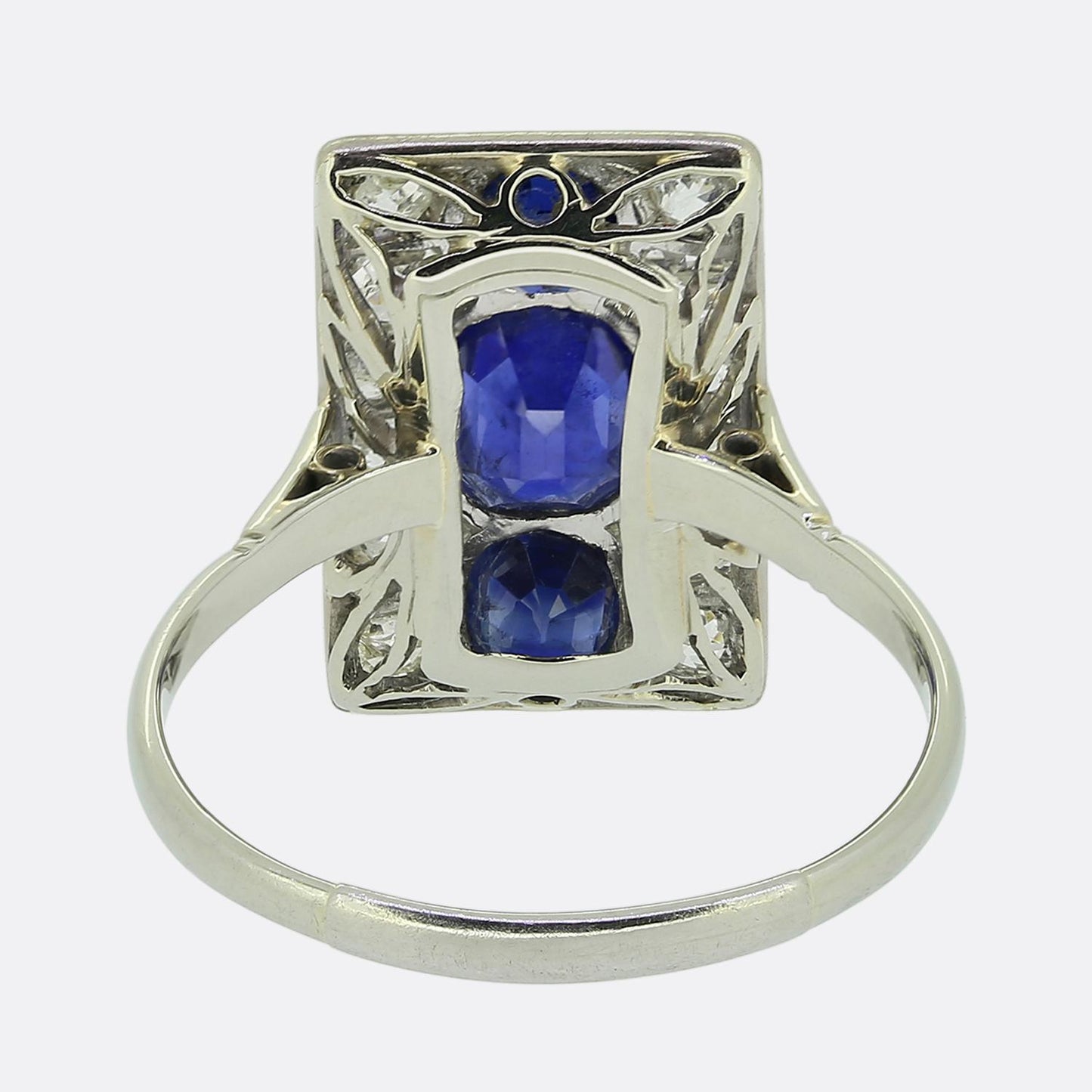 Art Deco Sapphire and Diamond Ring