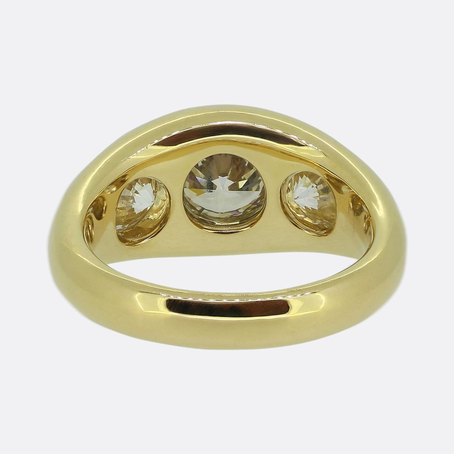3.09 Carat Diamond Three-Stone Ring