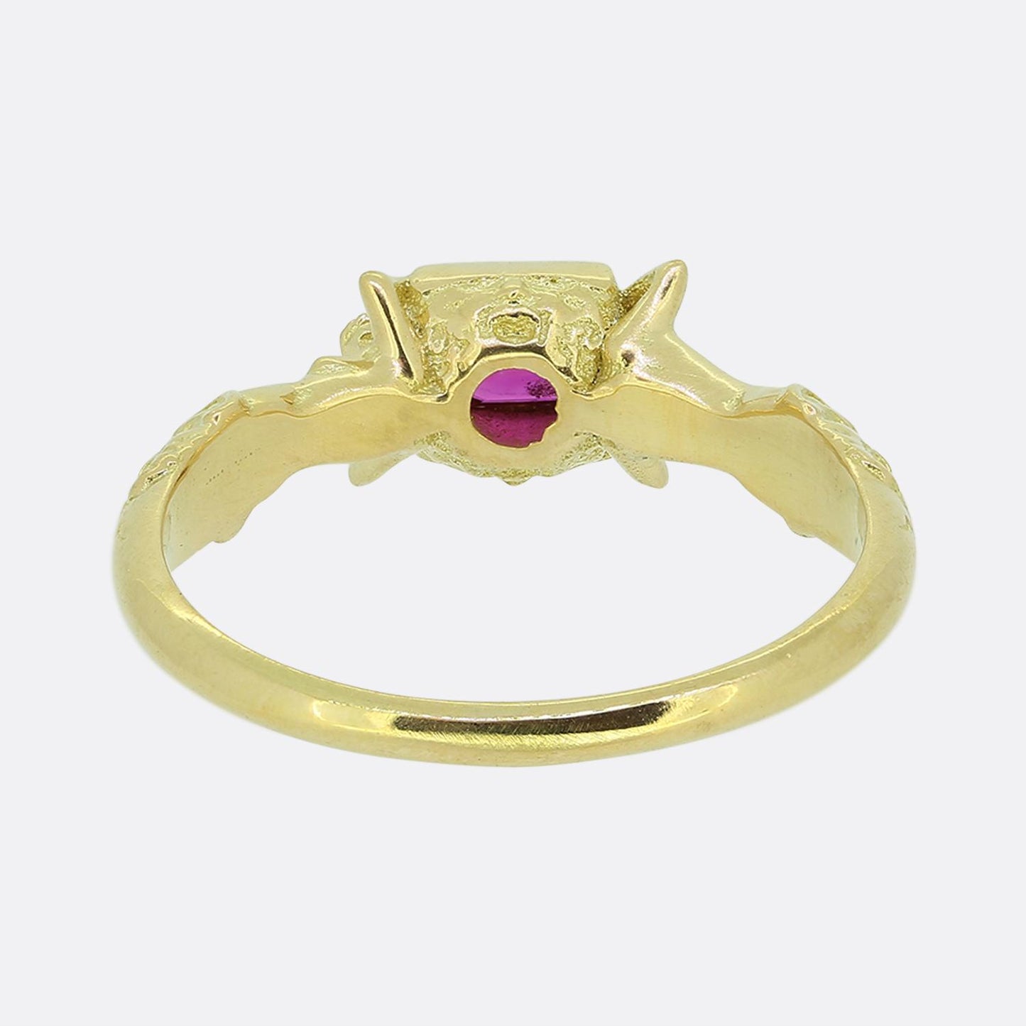 Renaissance Revival Burmese Ruby Ring