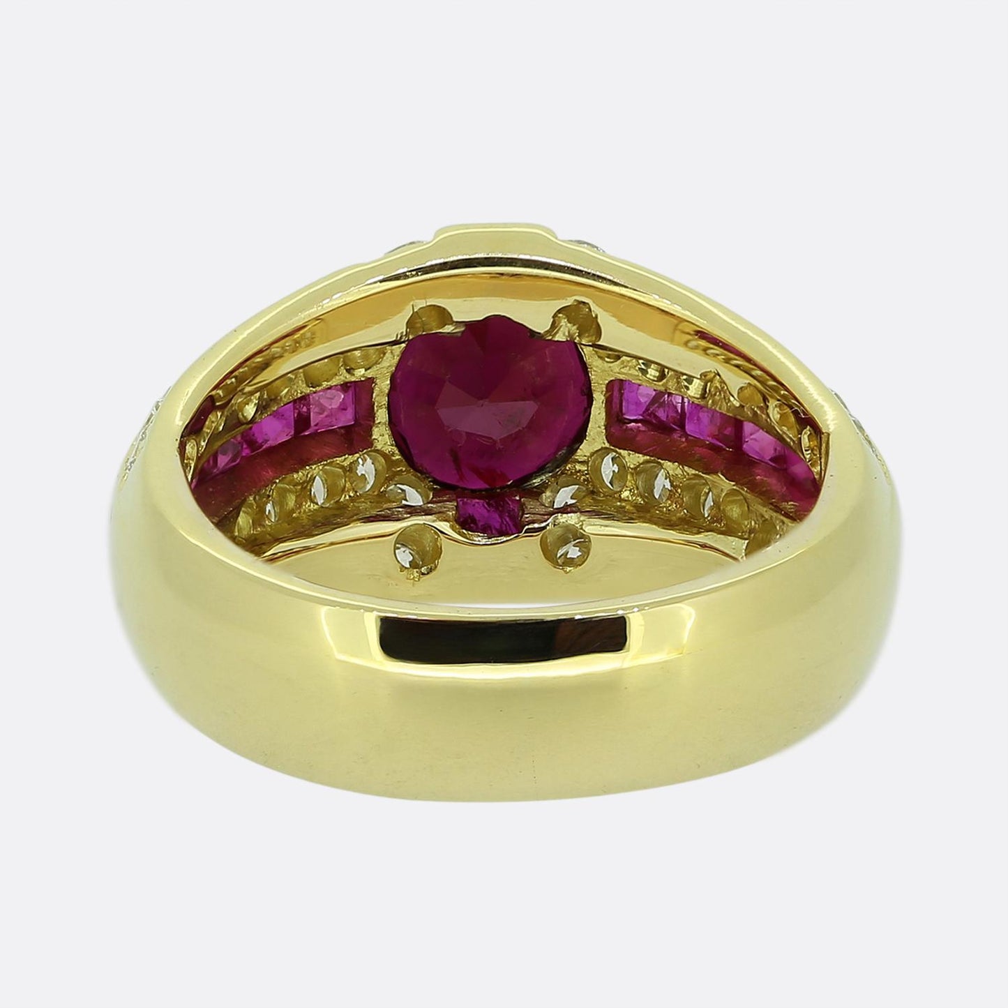Vintage Ruby and Diamond Ring
