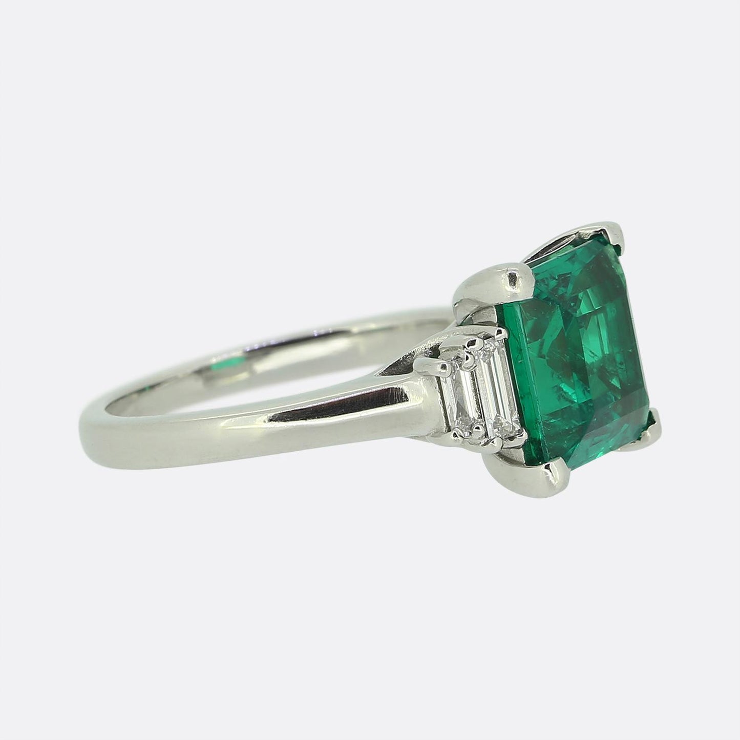 Vintage 2.00 Carat Emerald and Diamond Ring