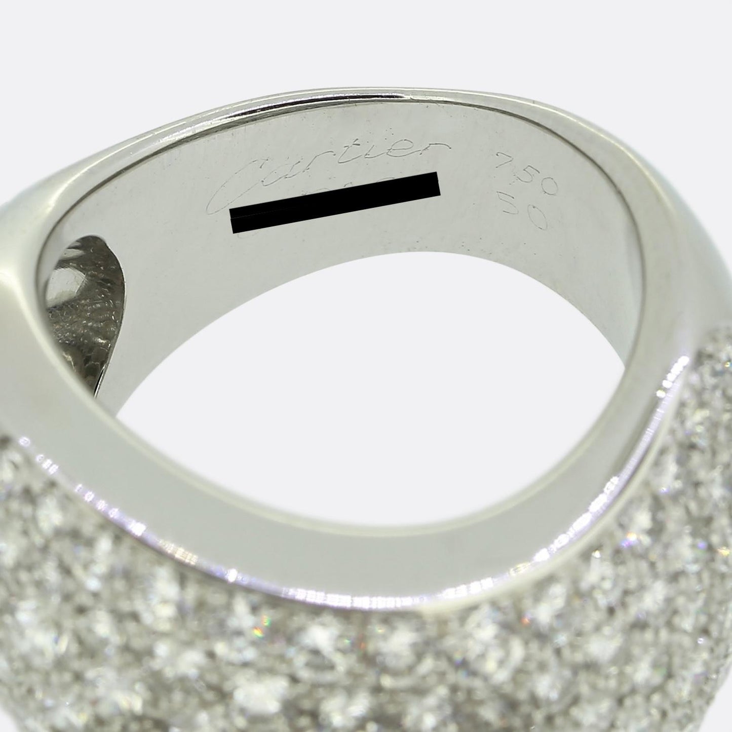 Cartier 5.00 Carat Diamond Wave Ring