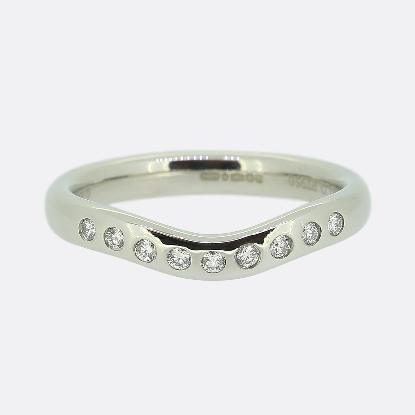 Tiffany & Co. Elsa Peretti Curved Diamond Band Ring