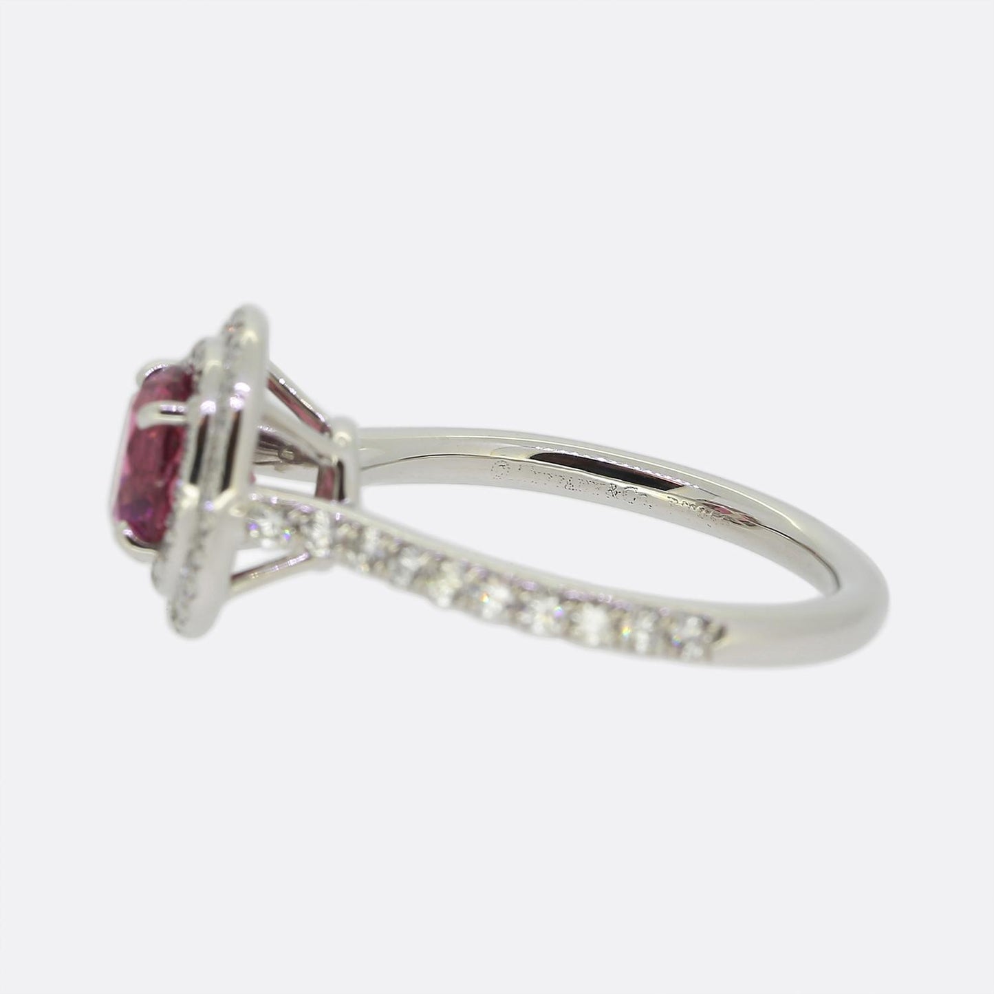 Tiffany & Co. Pink Tourmaline and Diamond Soleste Ring
