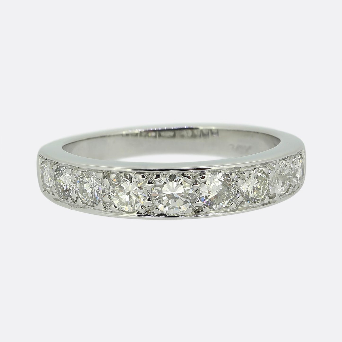 Vintage Half-Eternity Diamond Ring