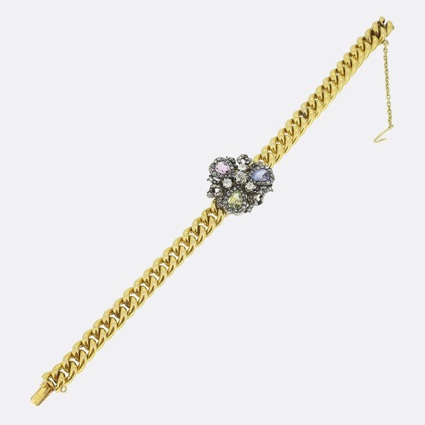 Mellerio dits Meller Antique Sapphire and Diamond Clover Bracelet
