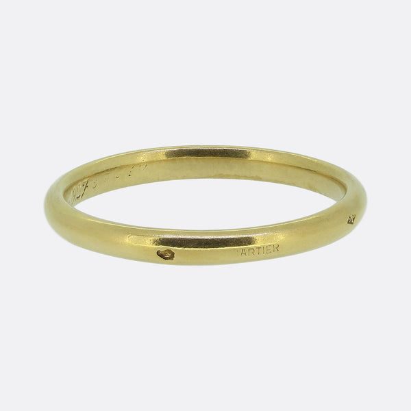 Cartier 2.4mm Wedding Band Size S (60)