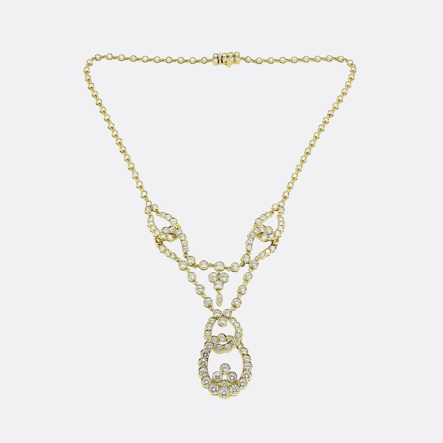 Cartier Vintage Diamond Festoon Necklace