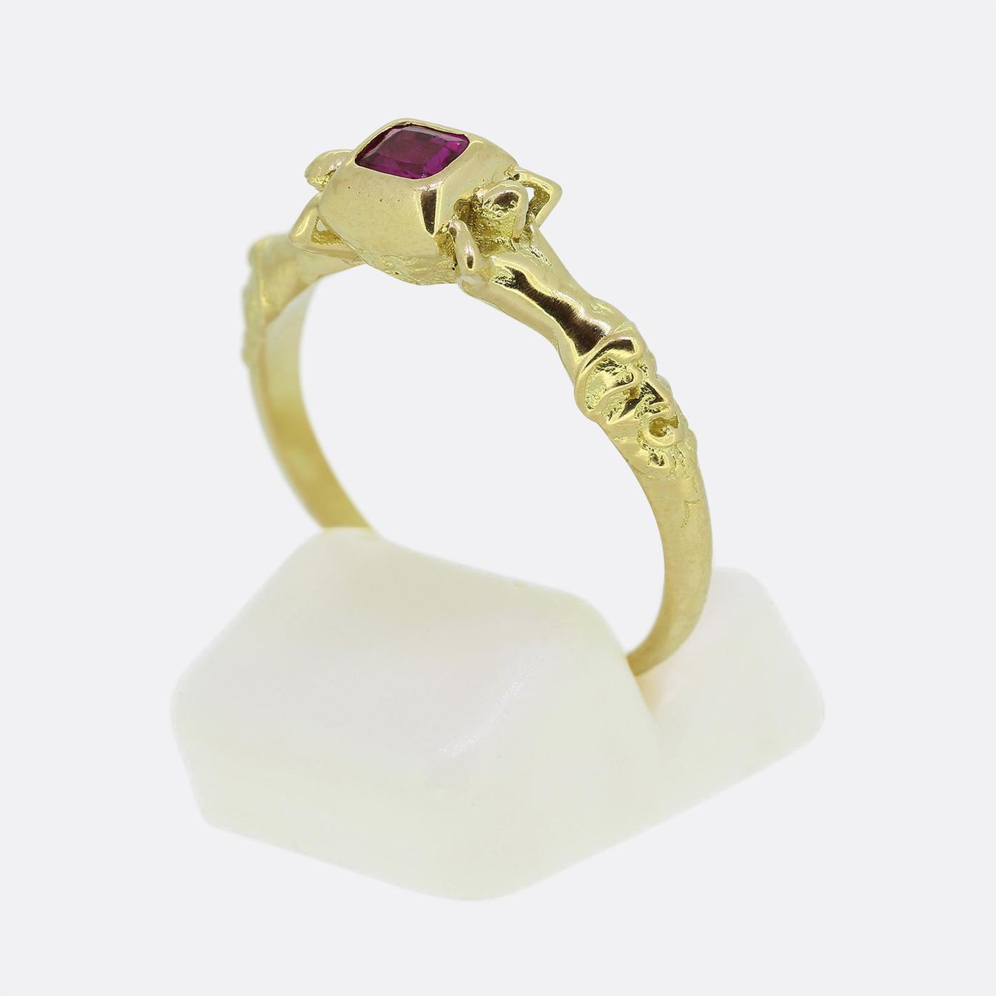 Renaissance Revival Burmese Ruby Ring