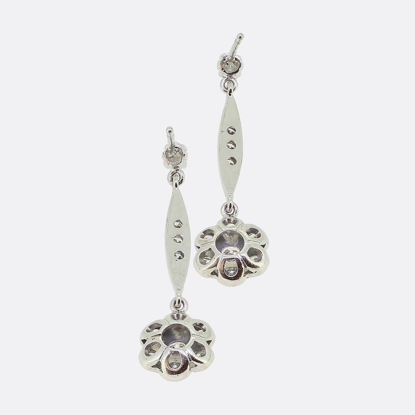 Vintage Diamond Drop Earrings