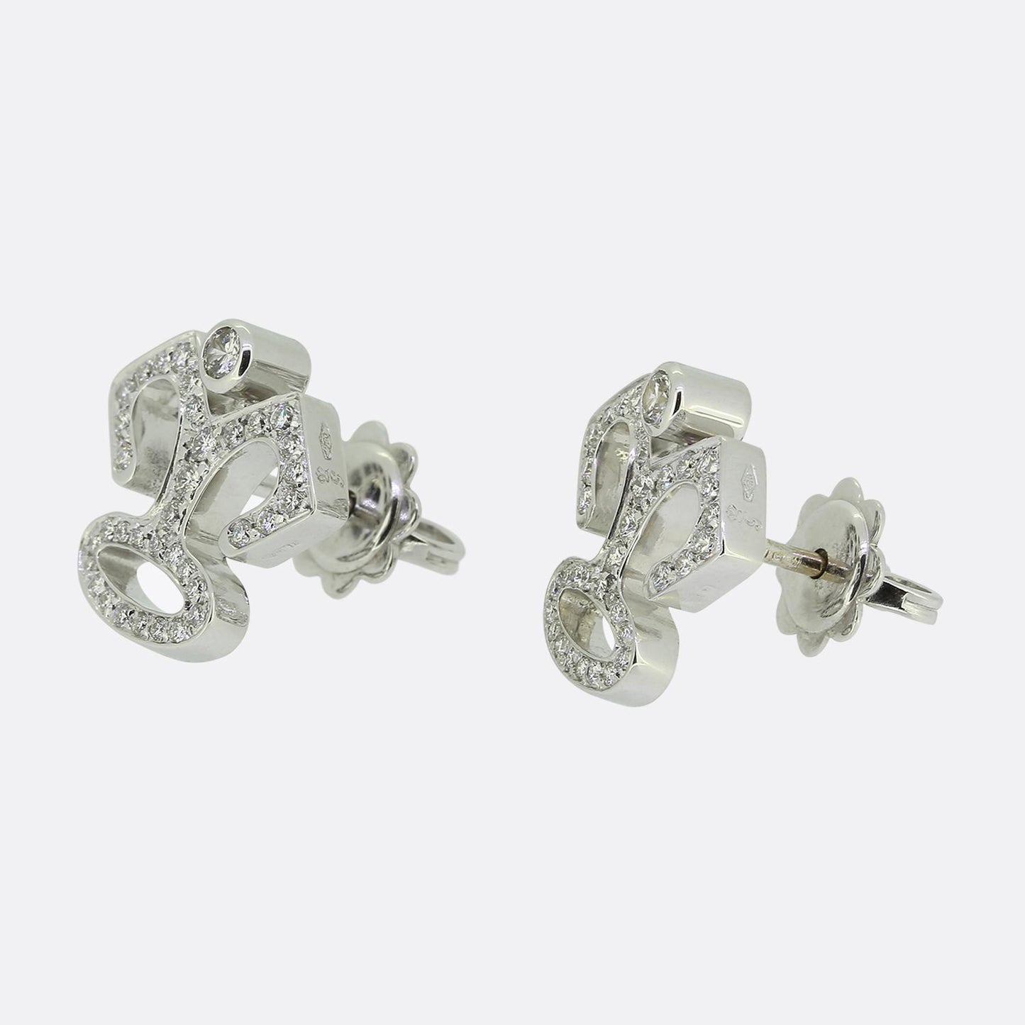 Garrard Diamond Cluster Earrings