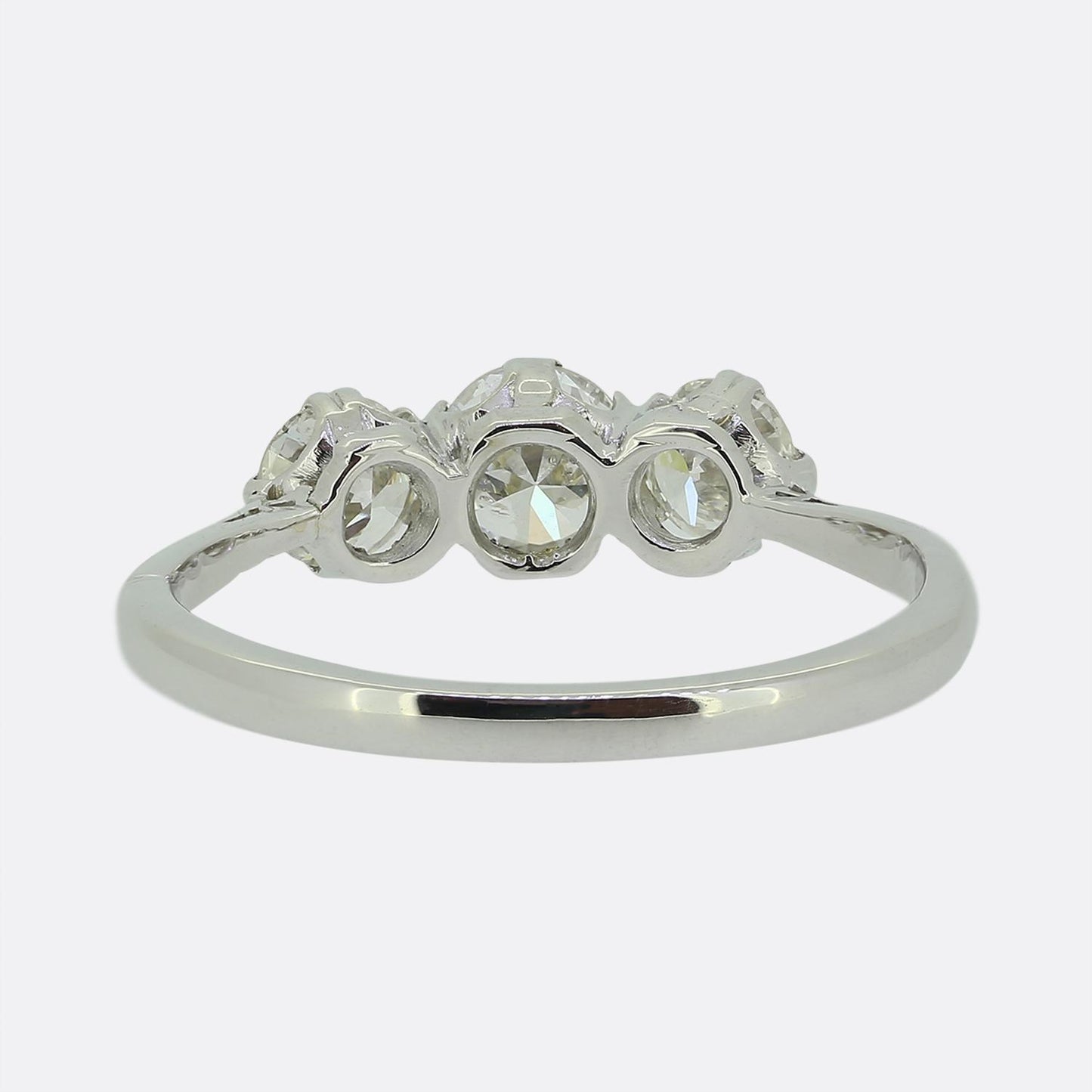 Vintage Diamond Three Stone Ring