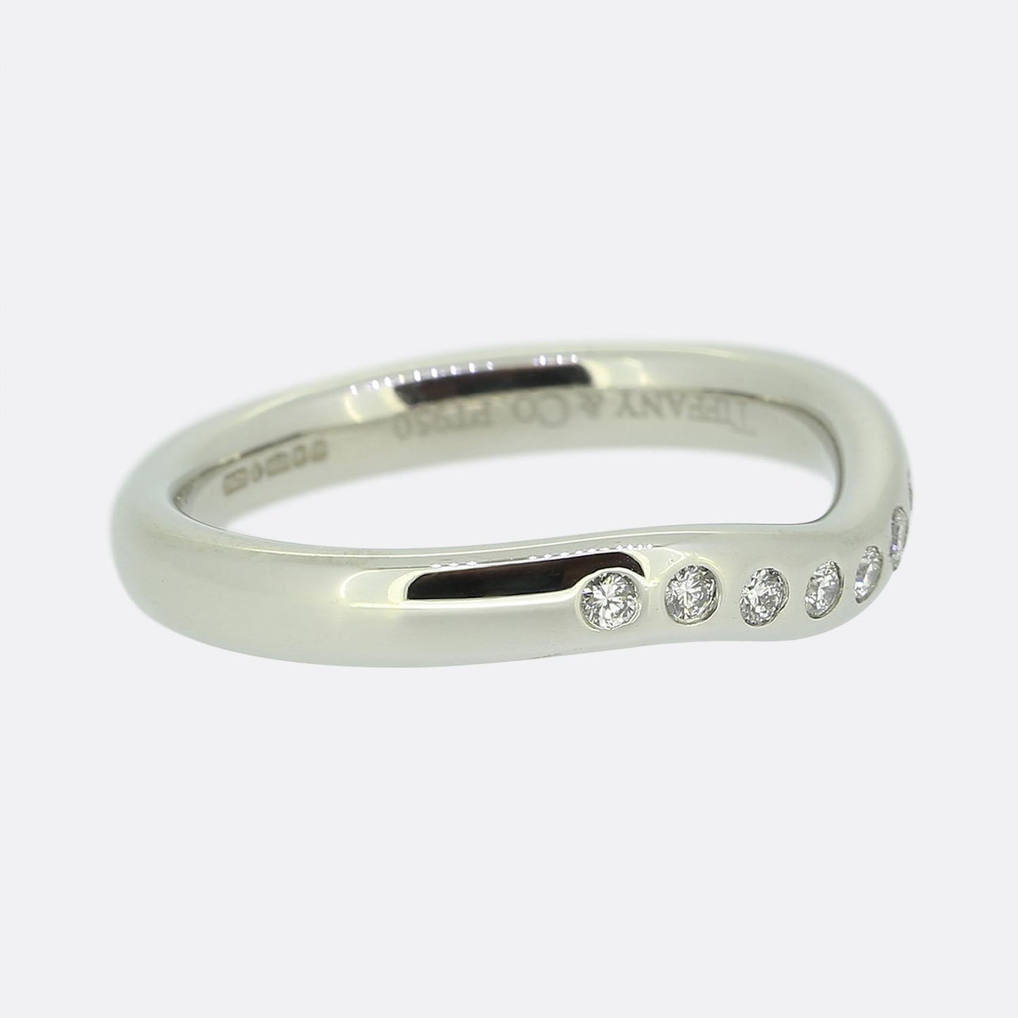 Tiffany & Co. Elsa Peretti Curved Diamond Band Ring