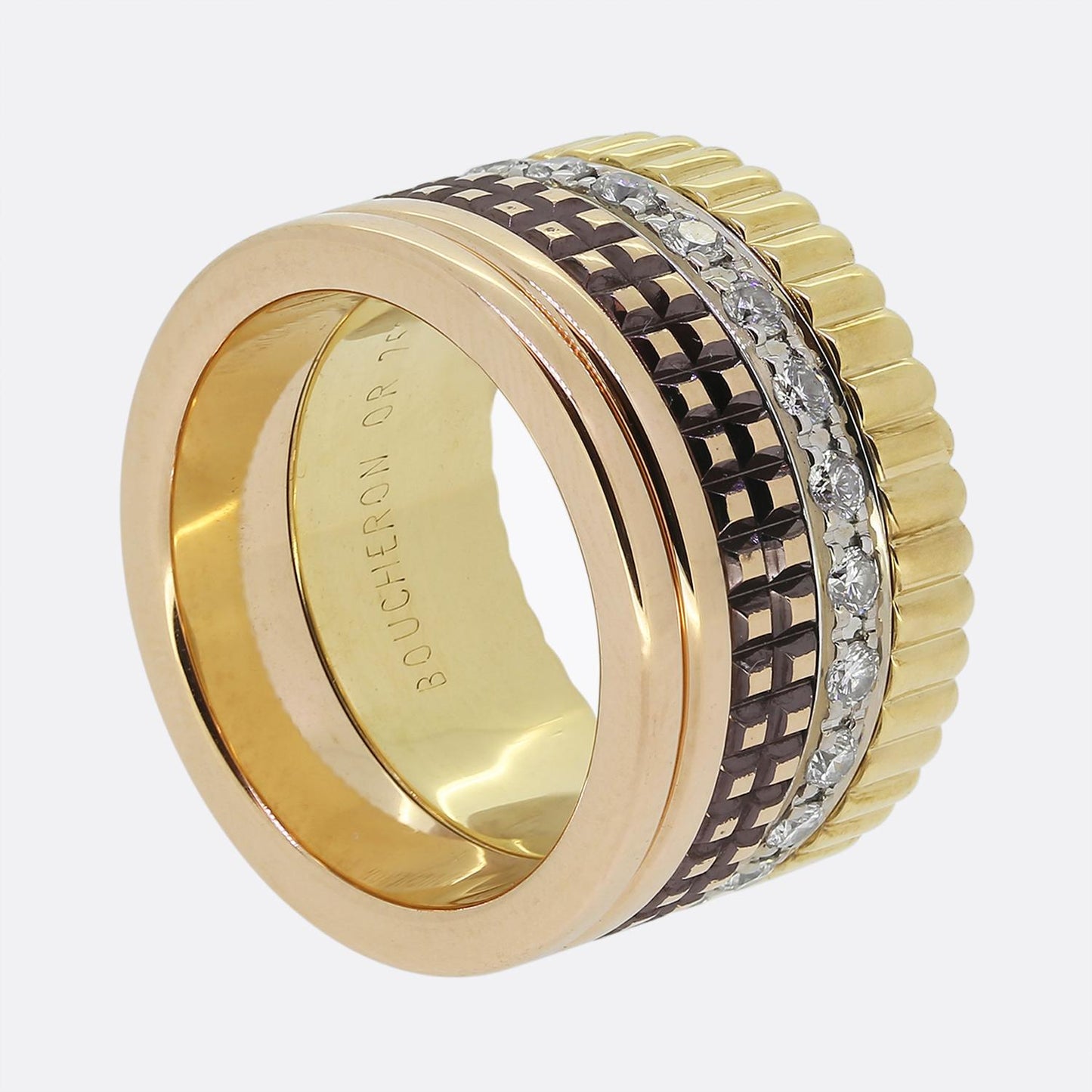 Boucheron Diamond Quatre Classique Large Ring Size G 1/2 (46)