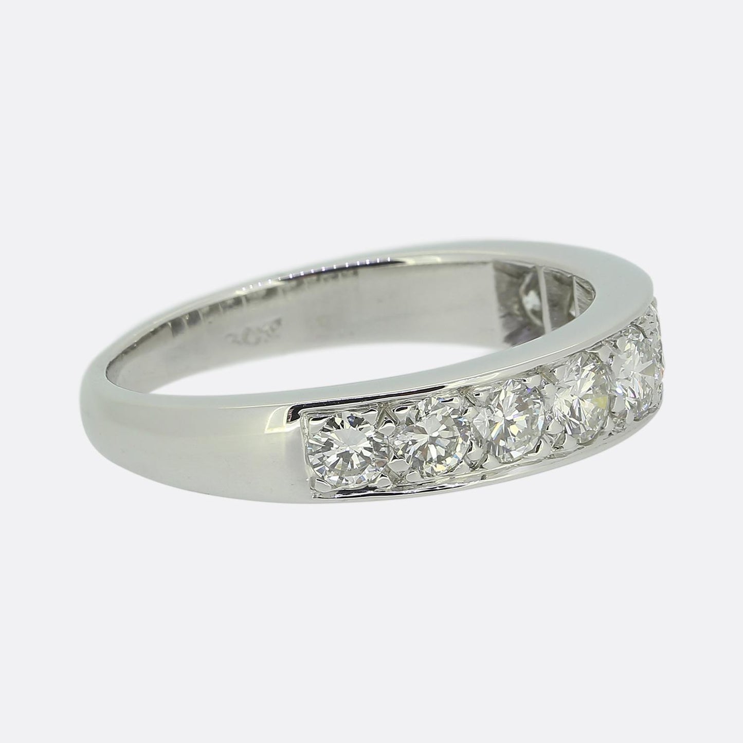 Vintage Half-Eternity Diamond Ring