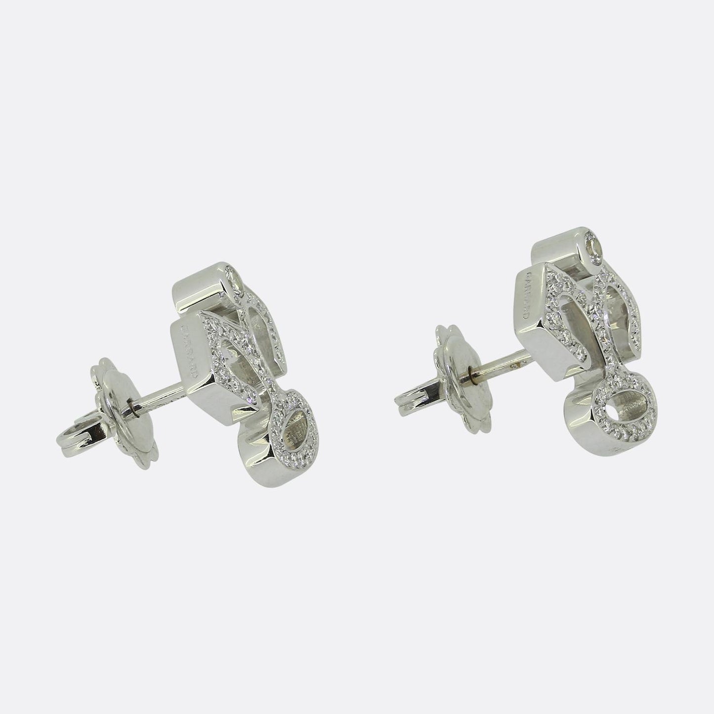 Garrard Diamond Cluster Earrings