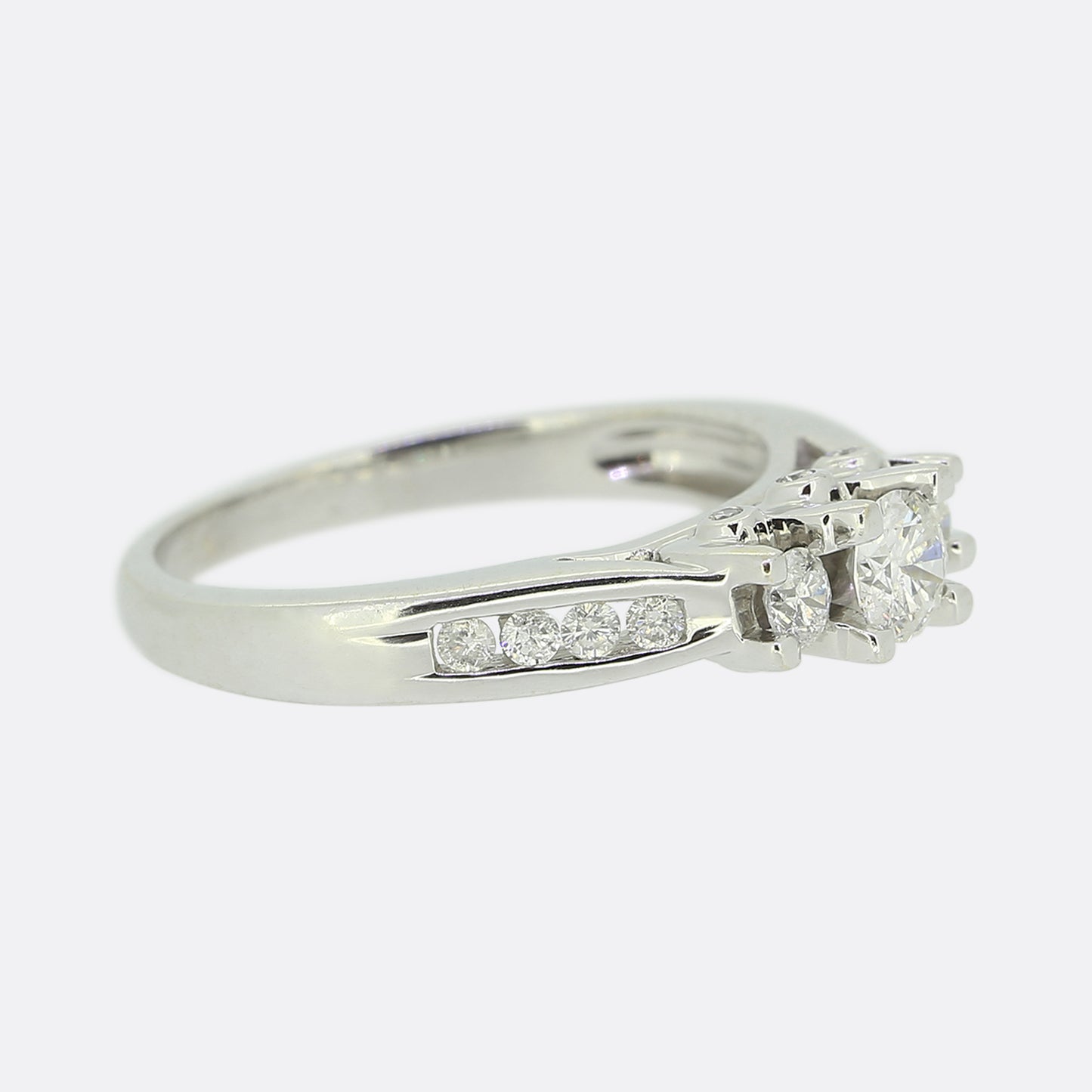 0.35 Carat Three-Stone Diamond Ring