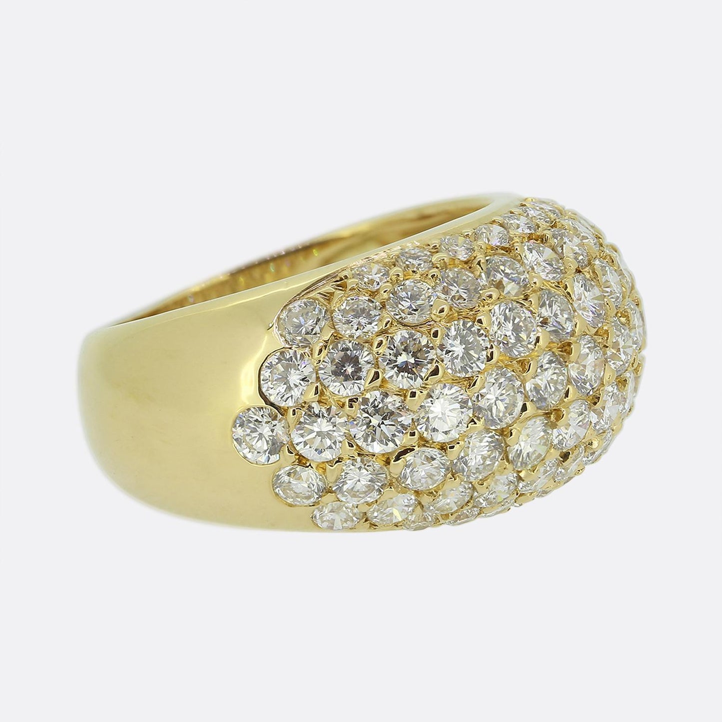 Vintage French Pavé Diamond Set Ring