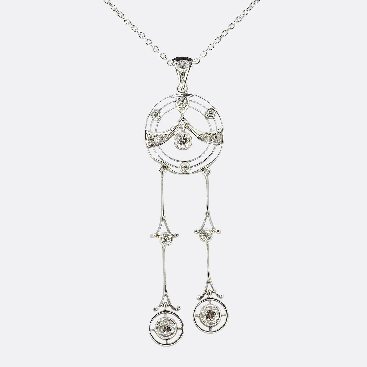 Art Deco Diamond Négligée Necklace