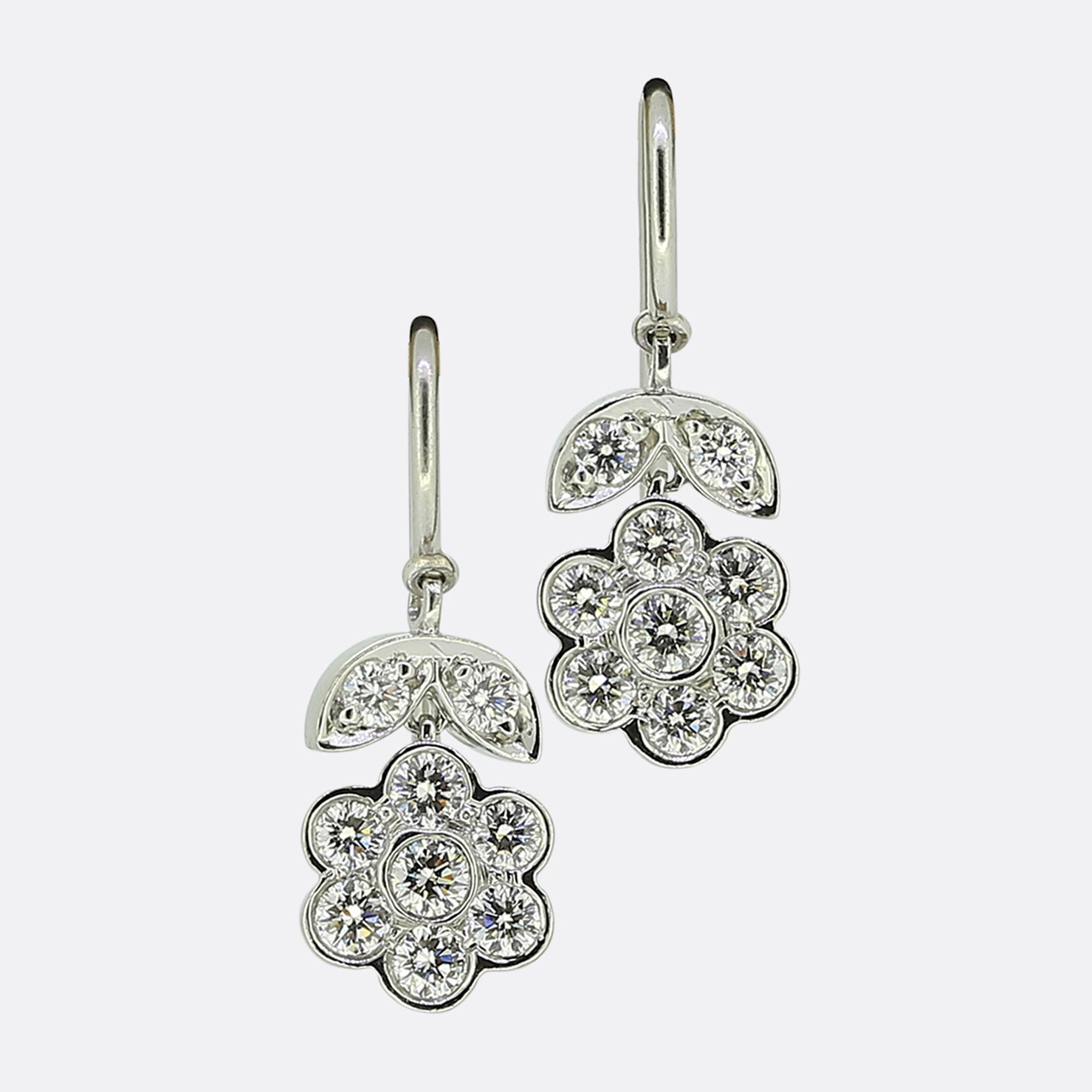 Tiffany Co. Diamond Drop Earrings