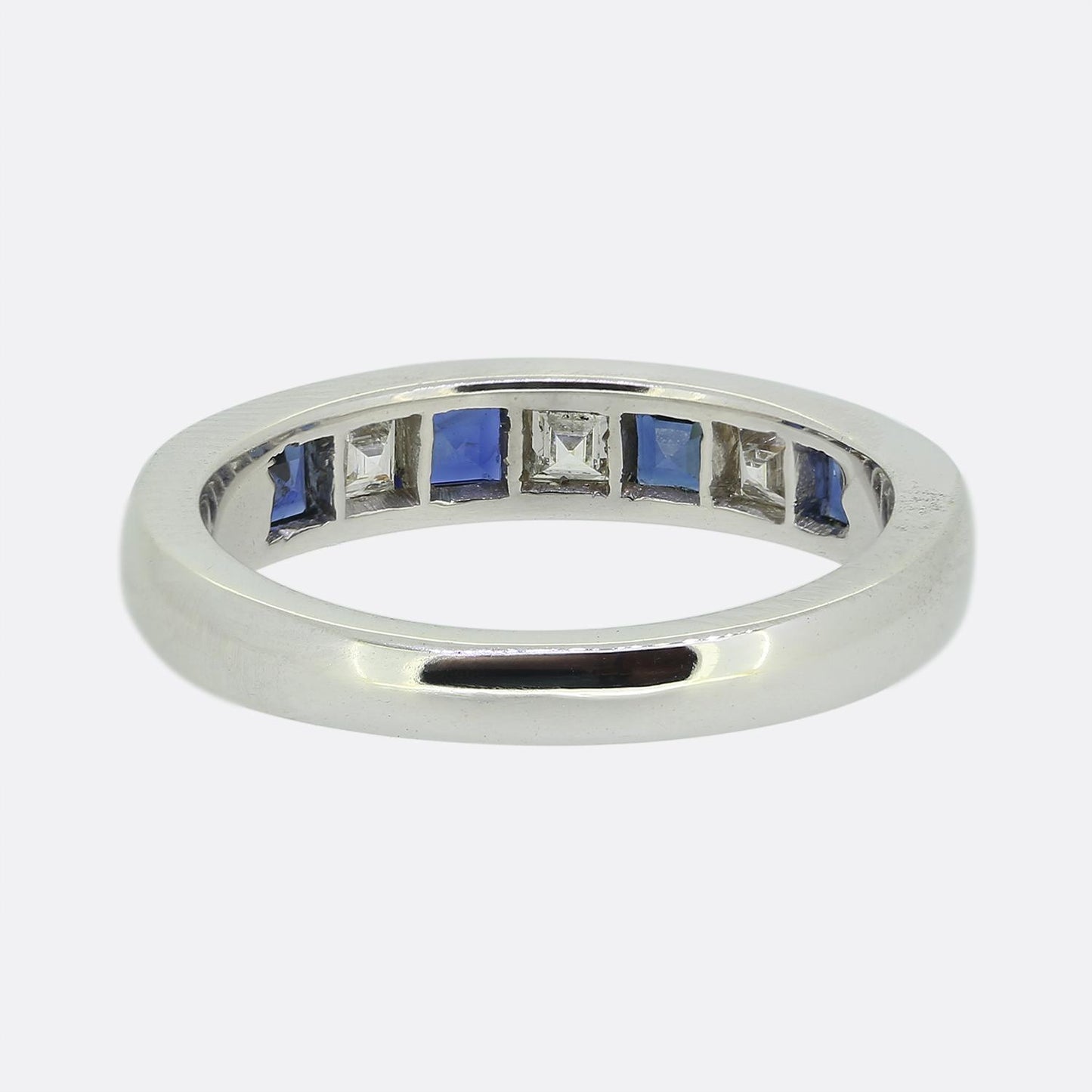 Vintage Sapphire and Diamond Band Ring