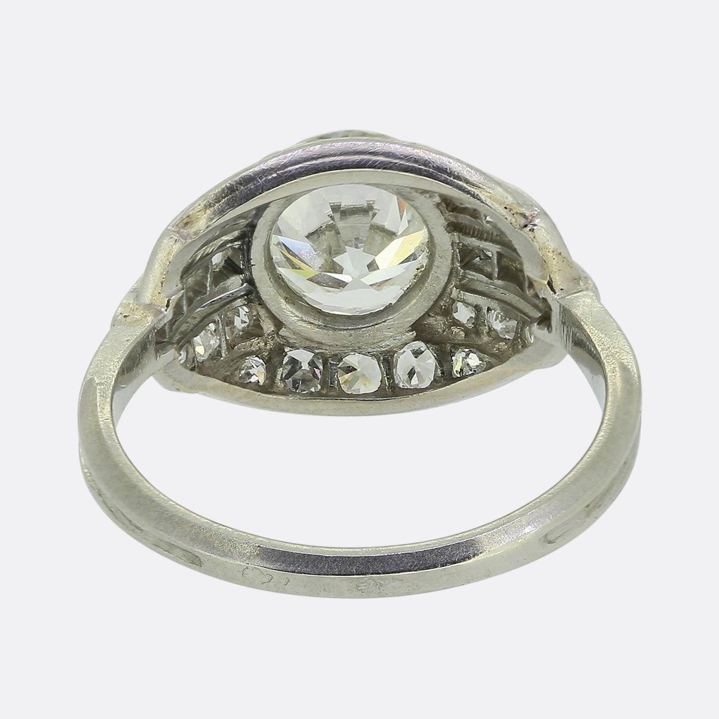 French Art Deco 1.50 Carat Diamond Ring