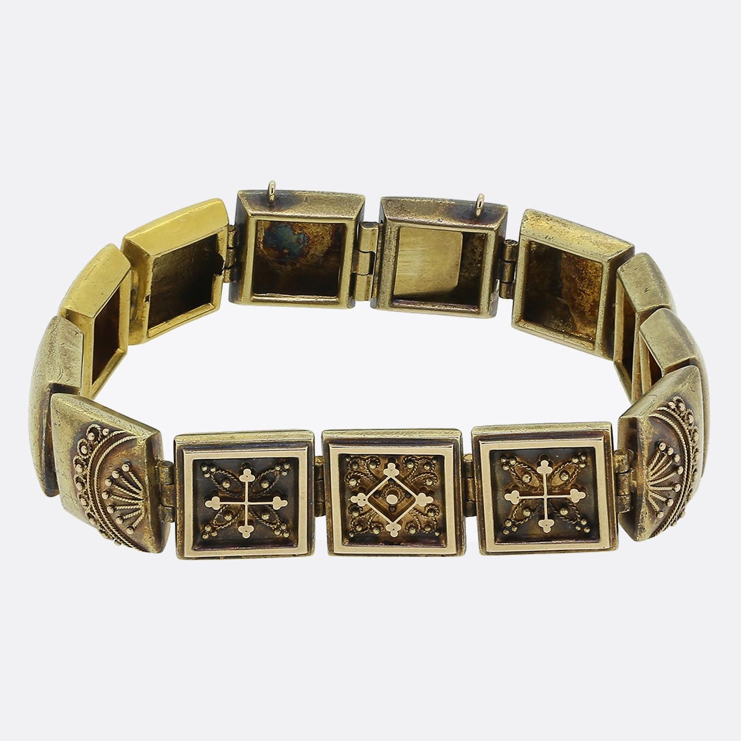 Victorian Etruscan Revival Interchangeable Necklace Bracelet