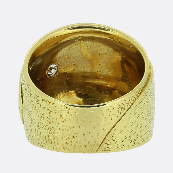 Vintage Two-Diamond Double Panther Ring